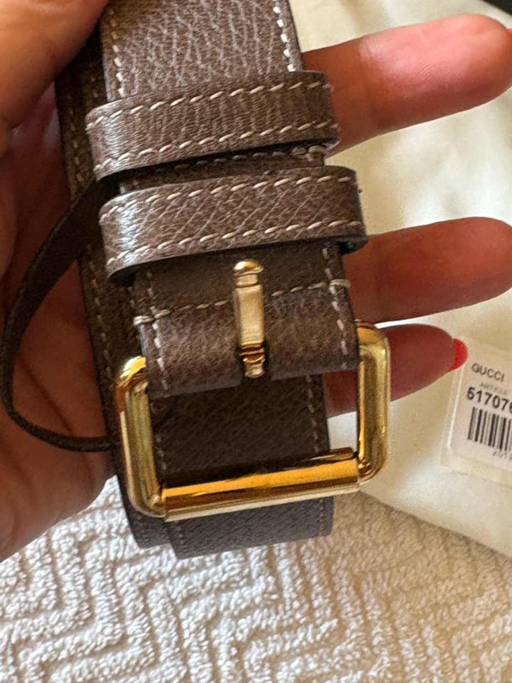Gucci GG Supreme Canvas Ophidia Small belt Bag - Brown/Tan/Green-Red Stripe - Picture 7 of 15